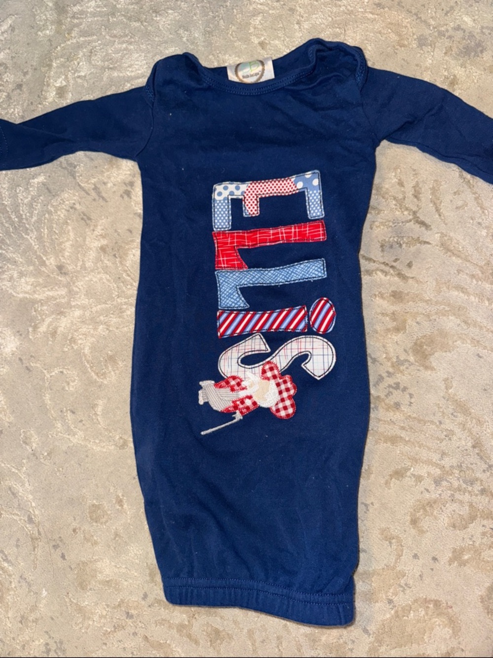 Ellis Ole Miss Rebel Applique Gown